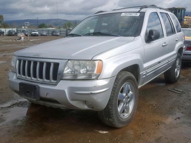 1J4GX58N04C413106 - 2004 JEEP GRAND CHER SILVER photo 2