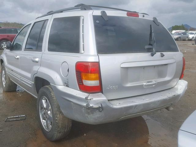 1J4GX58N04C413106 - 2004 JEEP GRAND CHER SILVER photo 3