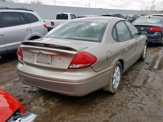 1FAFP56U07A134305 - 2007 FORD TAURUS SEL BEIGE photo 4