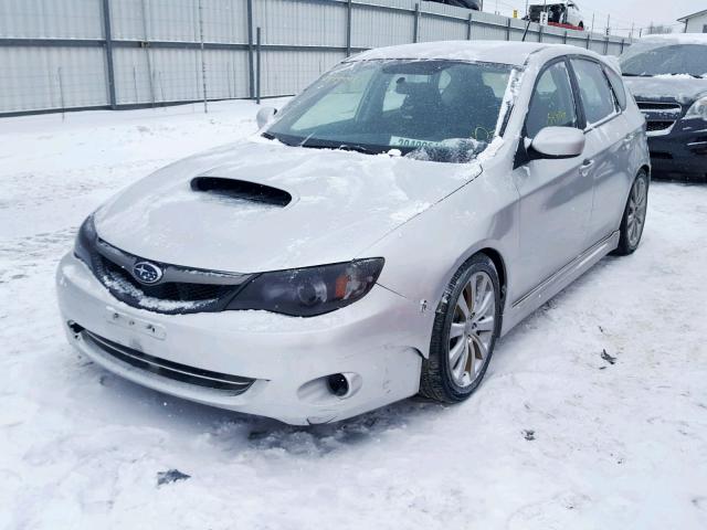 JF1GH76619G800053 - 2009 SUBARU IMPREZA WR SILVER photo 2