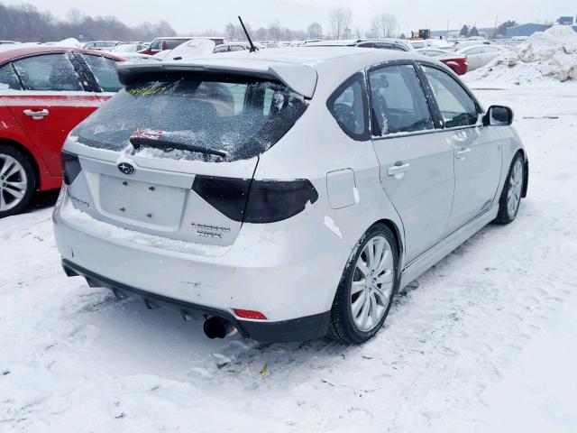 JF1GH76619G800053 - 2009 SUBARU IMPREZA WR SILVER photo 4