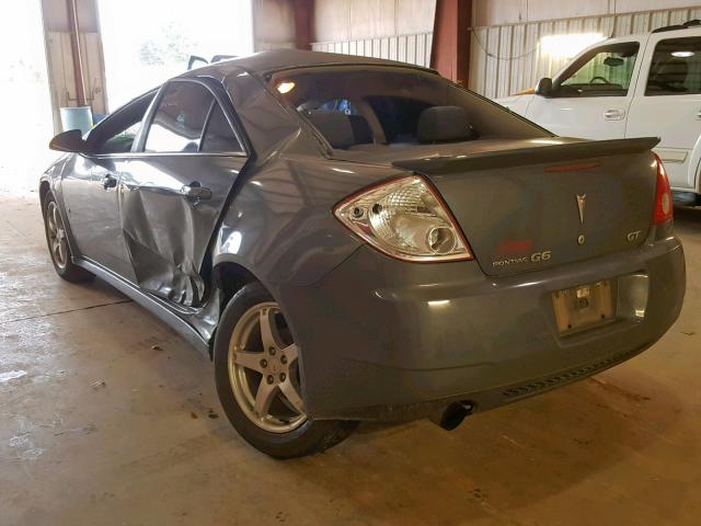 1G2ZK57N694230605 - 2009 PONTIAC G6 GT GRAY photo 3