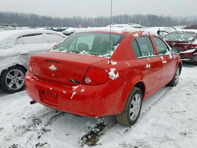 1G1AL58F587316944 - 2008 CHEVROLET COBALT LT RED photo 4