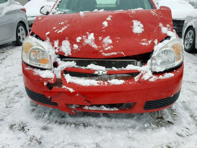 1G1AL58F587316944 - 2008 CHEVROLET COBALT LT RED photo 9