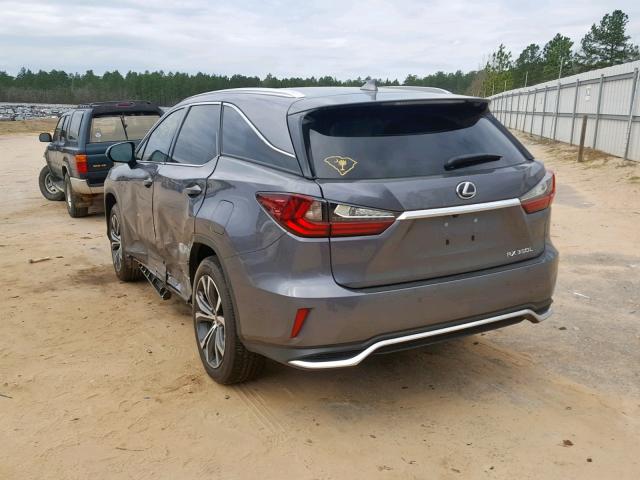 JTJGZKCA2J2000654 - 2018 LEXUS RX 350 L GRAY photo 3