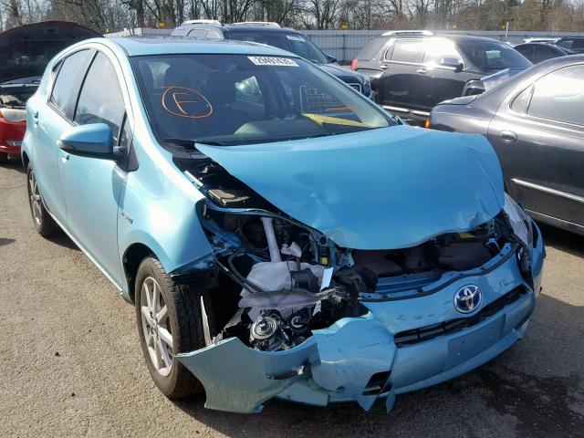 JTDKDTB39D1046979 - 2013 TOYOTA PRIUS C TEAL photo 1