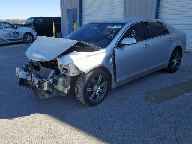 1G1ZC5E05A4103633 - 2010 CHEVROLET MALIBU 1LT SILVER photo 2