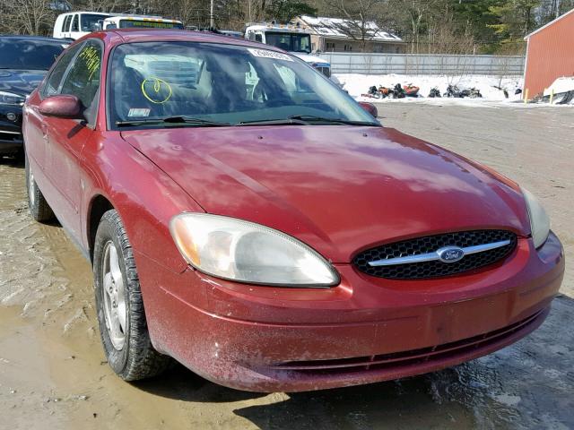 1FAHP55SX2A137083 - 2002 FORD TAURUS SES RED photo 1