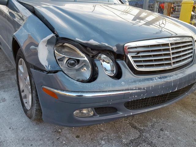 WDBUF26J55A721667 - 2005 MERCEDES-BENZ E 320 CDI GRAY photo 9