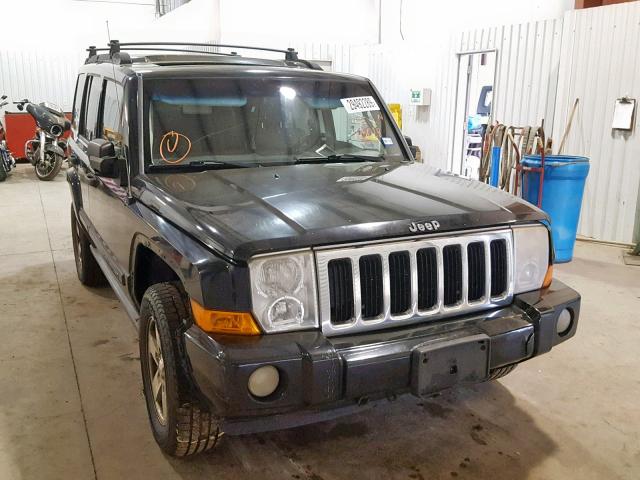 1J8HG48N66C365028 - 2006 JEEP COMMANDER BLACK photo 1