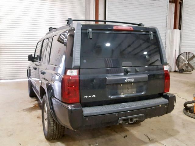 1J8HG48N66C365028 - 2006 JEEP COMMANDER BLACK photo 3