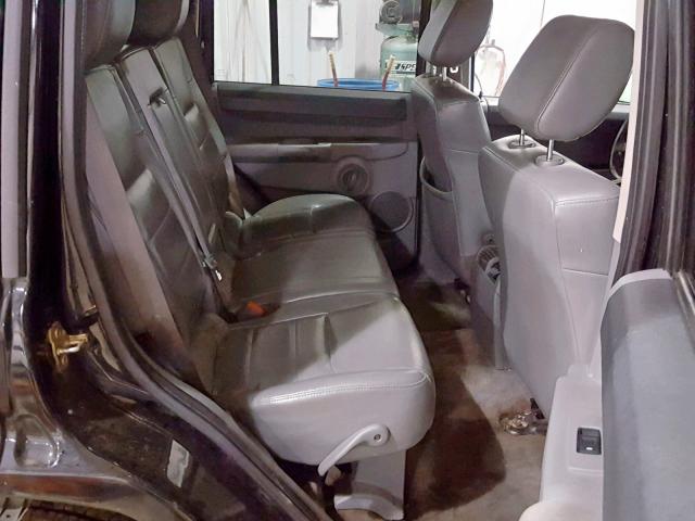 1J8HG48N66C365028 - 2006 JEEP COMMANDER BLACK photo 6