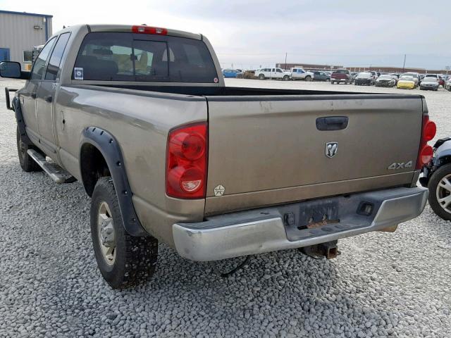 3D7KS28C07G702893 - 2007 DODGE RAM 2500 S თაფლისფერი ფოტო 3