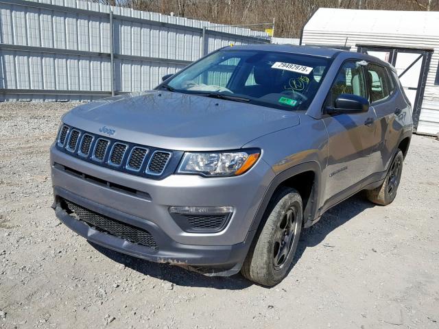 3C4NJDAB4JT177407 - 2018 JEEP COMPASS SP SILVER photo 2