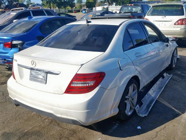 WDDGF4HB5CR224638 - 2012 MERCEDES-BENZ C 250 WHITE photo 4