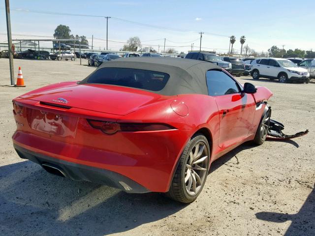 SAJDD5GX6JCK52780 - 2018 JAGUAR F-TYPE RED photo 4