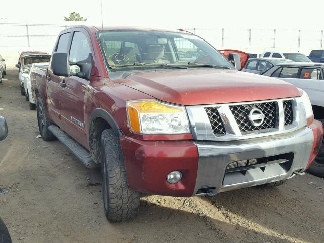 1N6AA0EC1FN515263 - 2015 NISSAN TITAN S MAROON photo 1