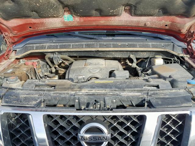 1N6AA0EC1FN515263 - 2015 NISSAN TITAN S MAROON photo 7