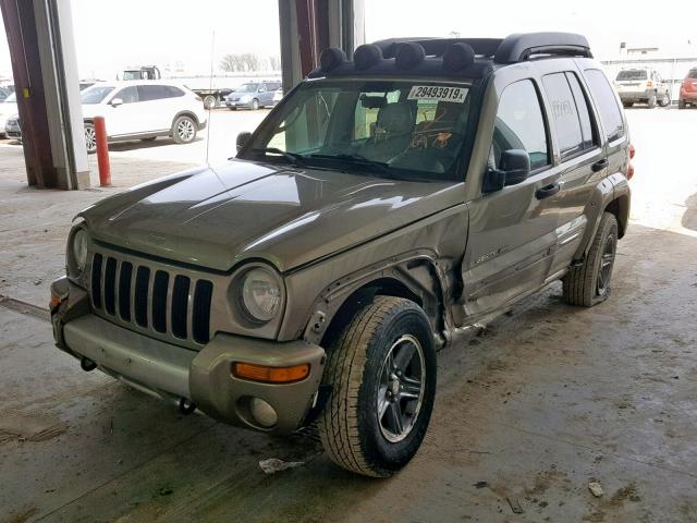 1J4GL38KX3W606978 - 2003 JEEP LIBERTY RE GREEN photo 2