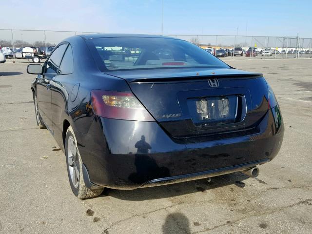 2HGFG129X8H534297 - 2008 HONDA CIVIC EXL BLACK photo 3