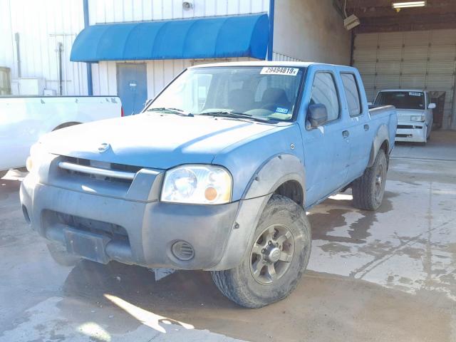 1N6ED27TX3C434738 - 2003 NISSAN FRONTIER C BLUE photo 2