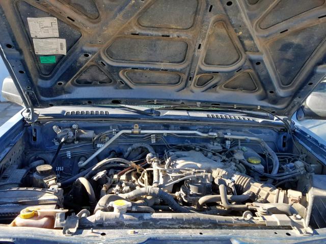 1N6ED27TX3C434738 - 2003 NISSAN FRONTIER C BLUE photo 7