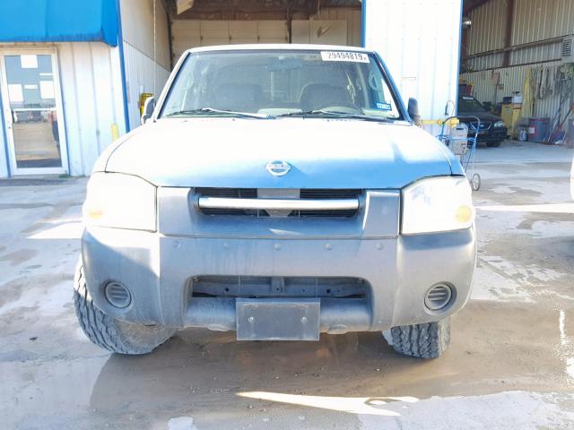 1N6ED27TX3C434738 - 2003 NISSAN FRONTIER C BLUE photo 9