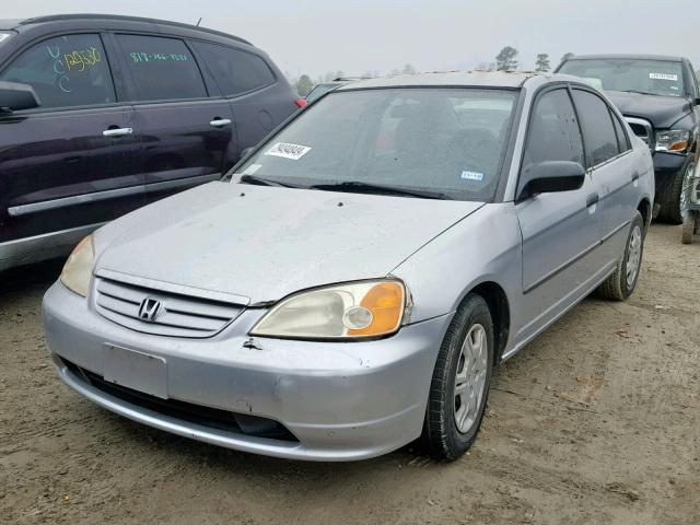 2HGES16281H551659 - 2001 HONDA CIVIC DX SILVER photo 2