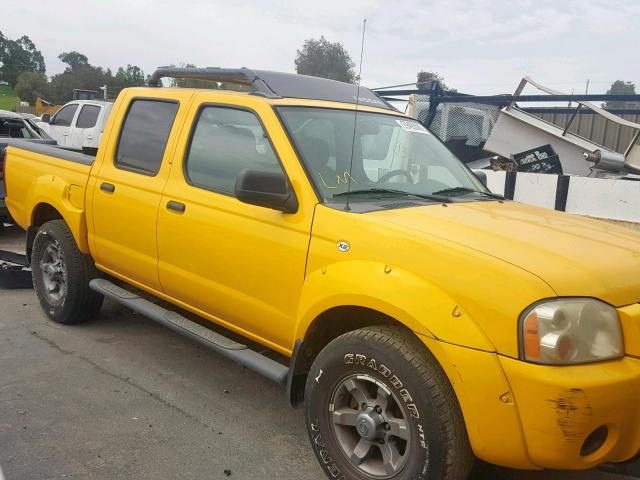 1N6ED27T44C430394 - 2004 NISSAN FRONTIER C YELLOW photo 1