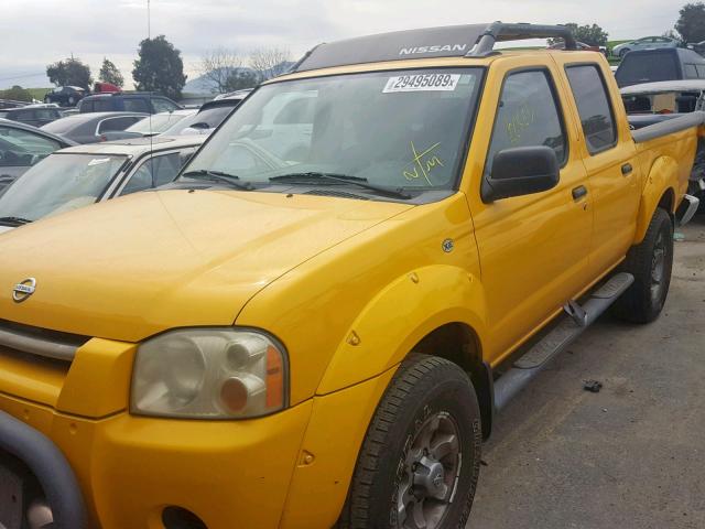 1N6ED27T44C430394 - 2004 NISSAN FRONTIER C YELLOW photo 2