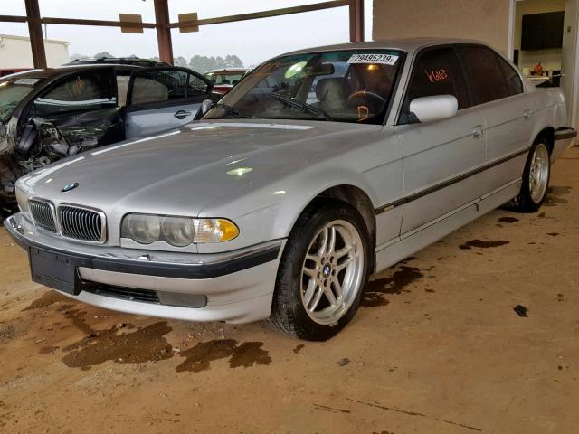 WBAGG83481DN86123 - 2001 BMW 740 I AUTO SILVER photo 2