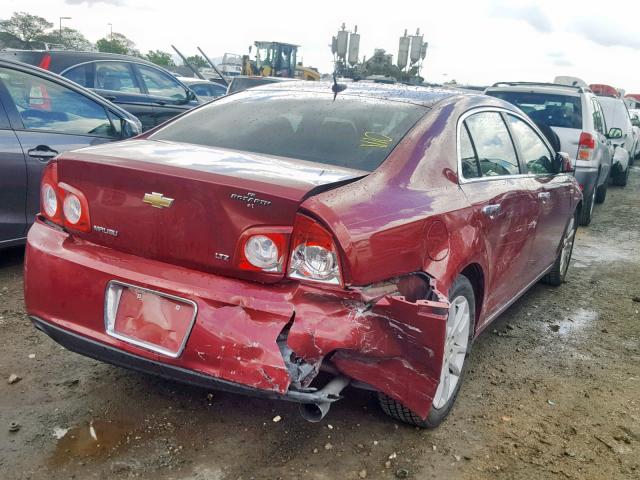 1G1ZK57728F204690 - 2008 CHEVROLET MALIBU LTZ 勃艮第红 照片 4