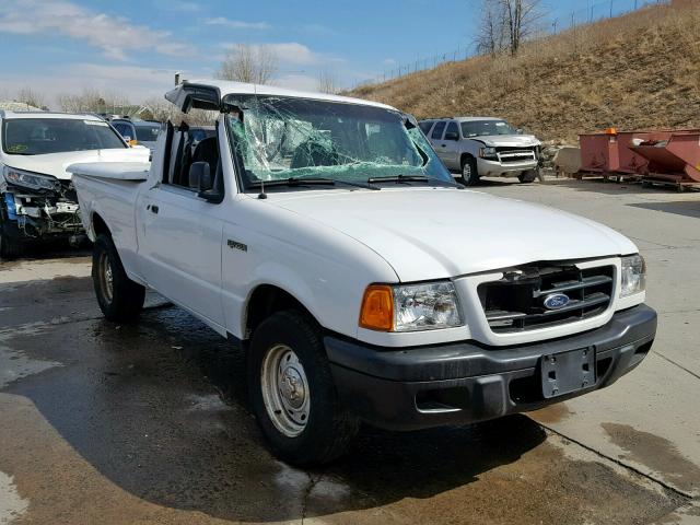 1FTYR10D93PA72943 - 2003 FORD RANGER WHITE photo 1