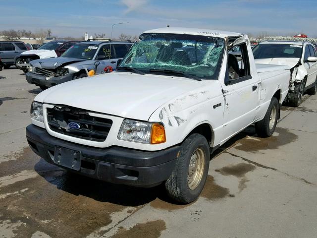 1FTYR10D93PA72943 - 2003 FORD RANGER WHITE photo 2