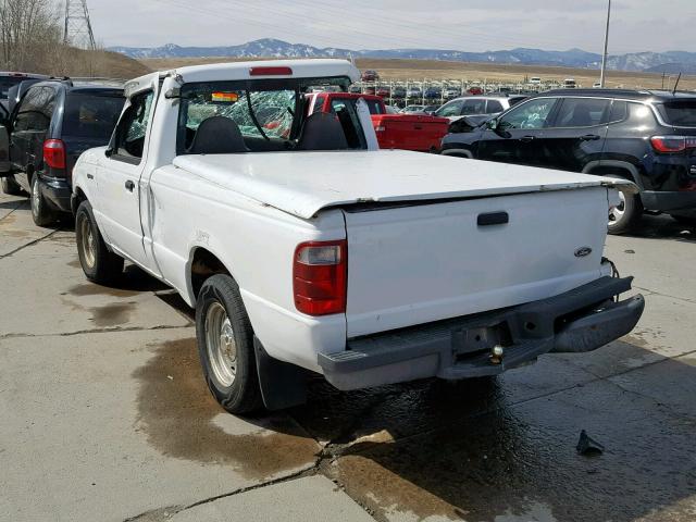 1FTYR10D93PA72943 - 2003 FORD RANGER WHITE photo 3