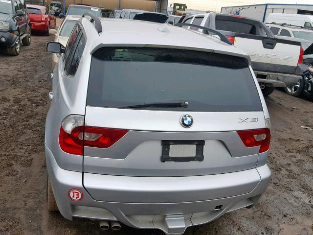 WBXPA93415WD02910 - 2005 BMW X3 3.0I GRAY photo 9