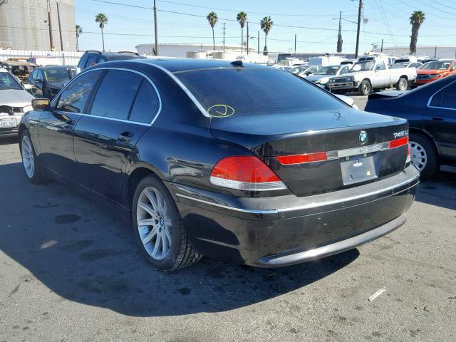 WBAGN63432DR06556 - 2002 BMW 745 LI BLACK photo 3