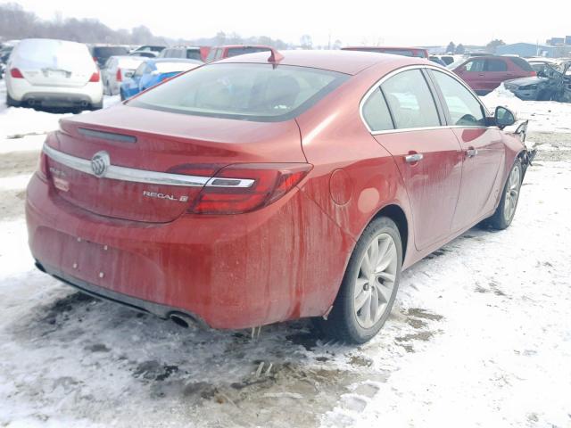 2G4GN5EX6E9294662 - 2014 BUICK REGAL PREM RED photo 4