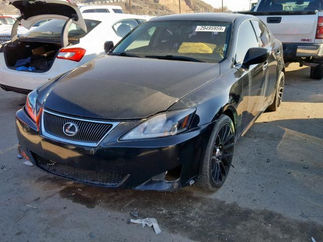 JTHBE262X82013576 - 2008 LEXUS IS 350 BLACK photo 2