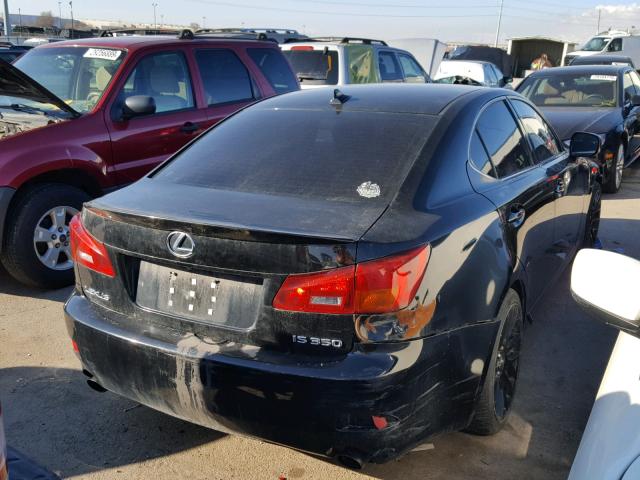 JTHBE262X82013576 - 2008 LEXUS IS 350 BLACK photo 4