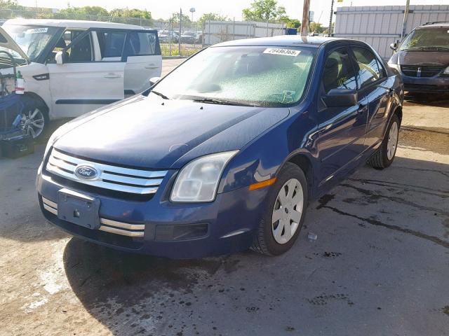 3FAHP06Z17R259181 - 2007 FORD FUSION S BLUE photo 2