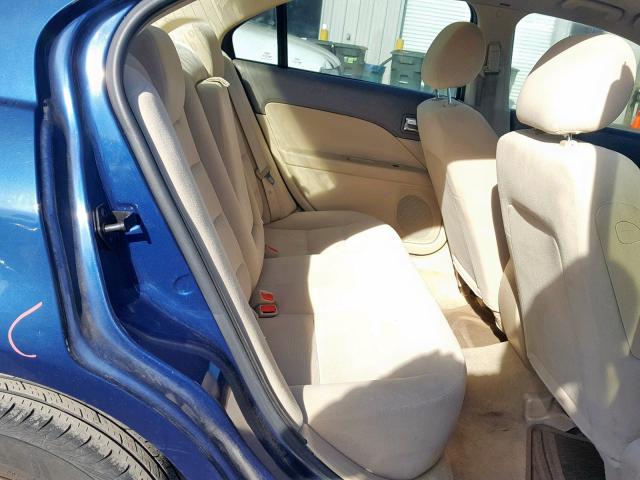 3FAHP06Z17R259181 - 2007 FORD FUSION S BLUE photo 6