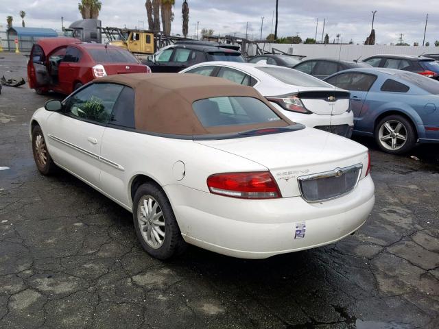 1C3EL55R92N102764 - 2002 CHRYSLER SEBRING LX WHITE photo 3