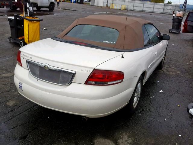 1C3EL55R92N102764 - 2002 CHRYSLER SEBRING LX WHITE photo 4