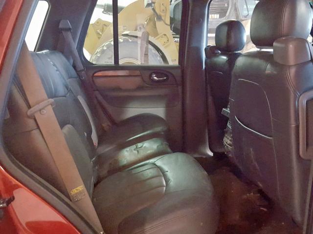 1GKDT13S442103383 - 2004 GMC ENVOY RED photo 6