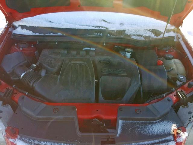 1G1AF5F57A7188844 - 2010 CHEVROLET COBALT 2LT RED photo 7