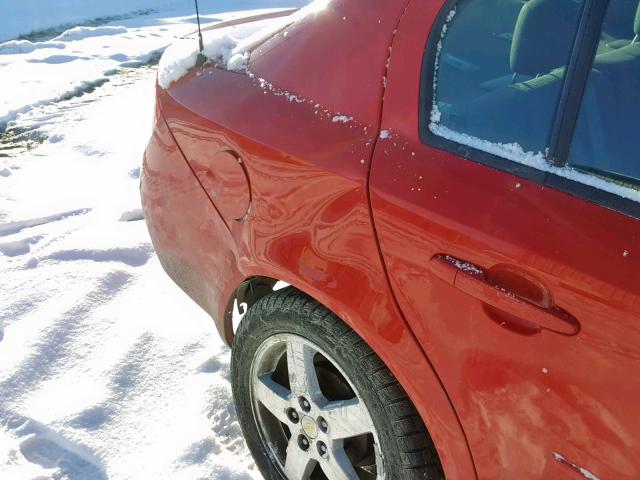 1G1AF5F57A7188844 - 2010 CHEVROLET COBALT 2LT RED photo 9