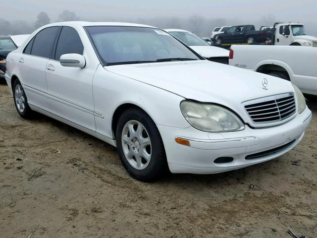 WDBNG75J31A214485 - 2001 MERCEDES-BENZ S 500 WHITE photo 1