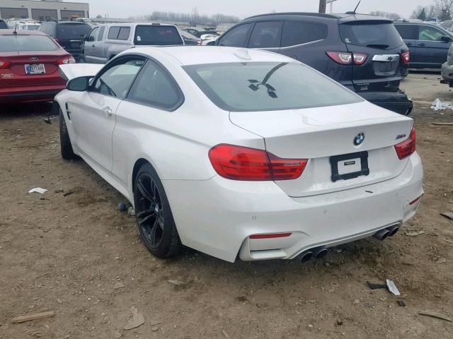 WBS3R9C5XFK331754 - 2015 BMW M4 WHITE photo 3