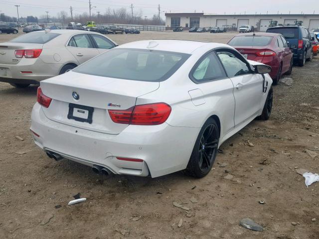 WBS3R9C5XFK331754 - 2015 BMW M4 WHITE photo 4